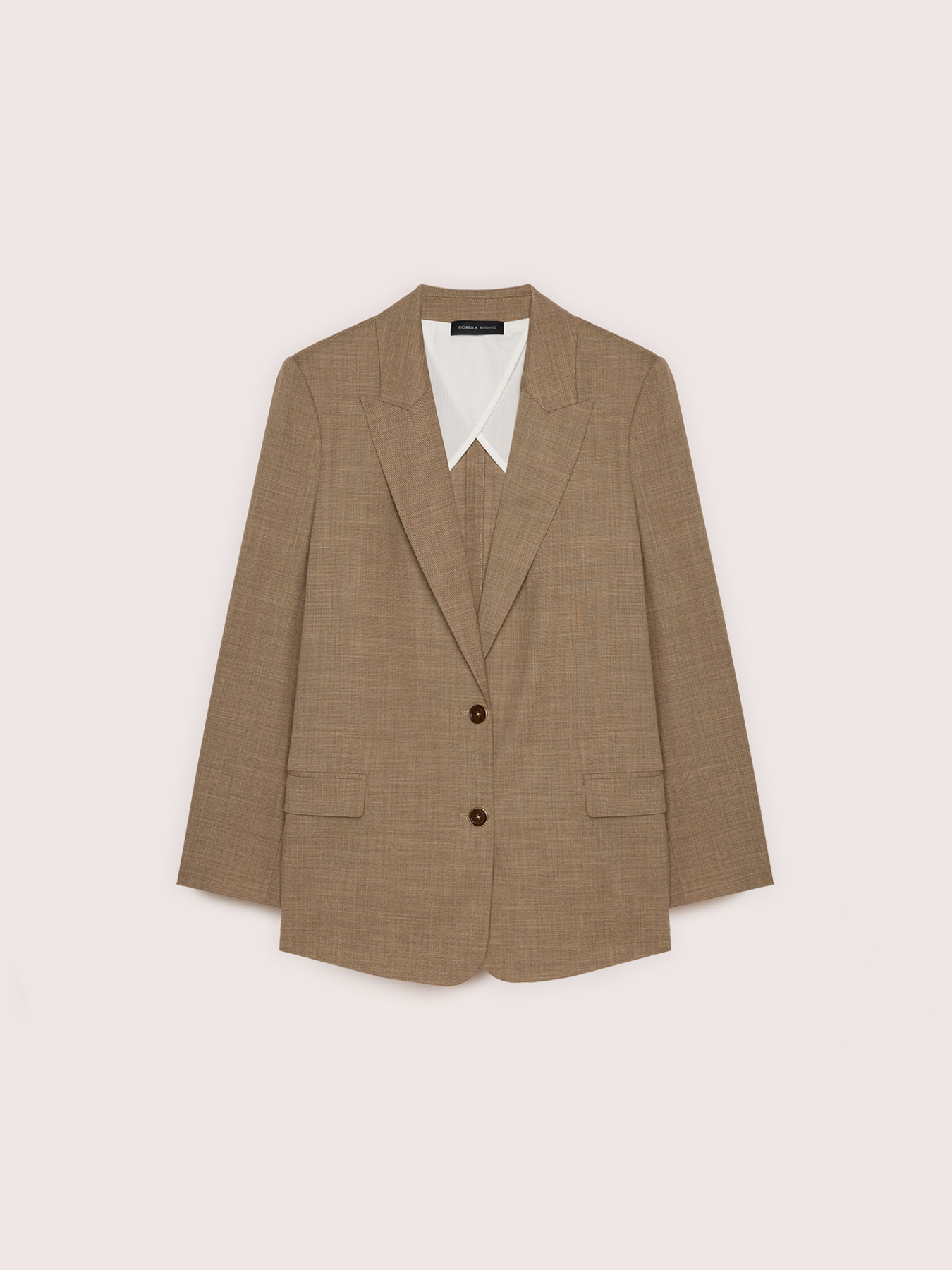 M&eacute;lange fabric blazer image number 5