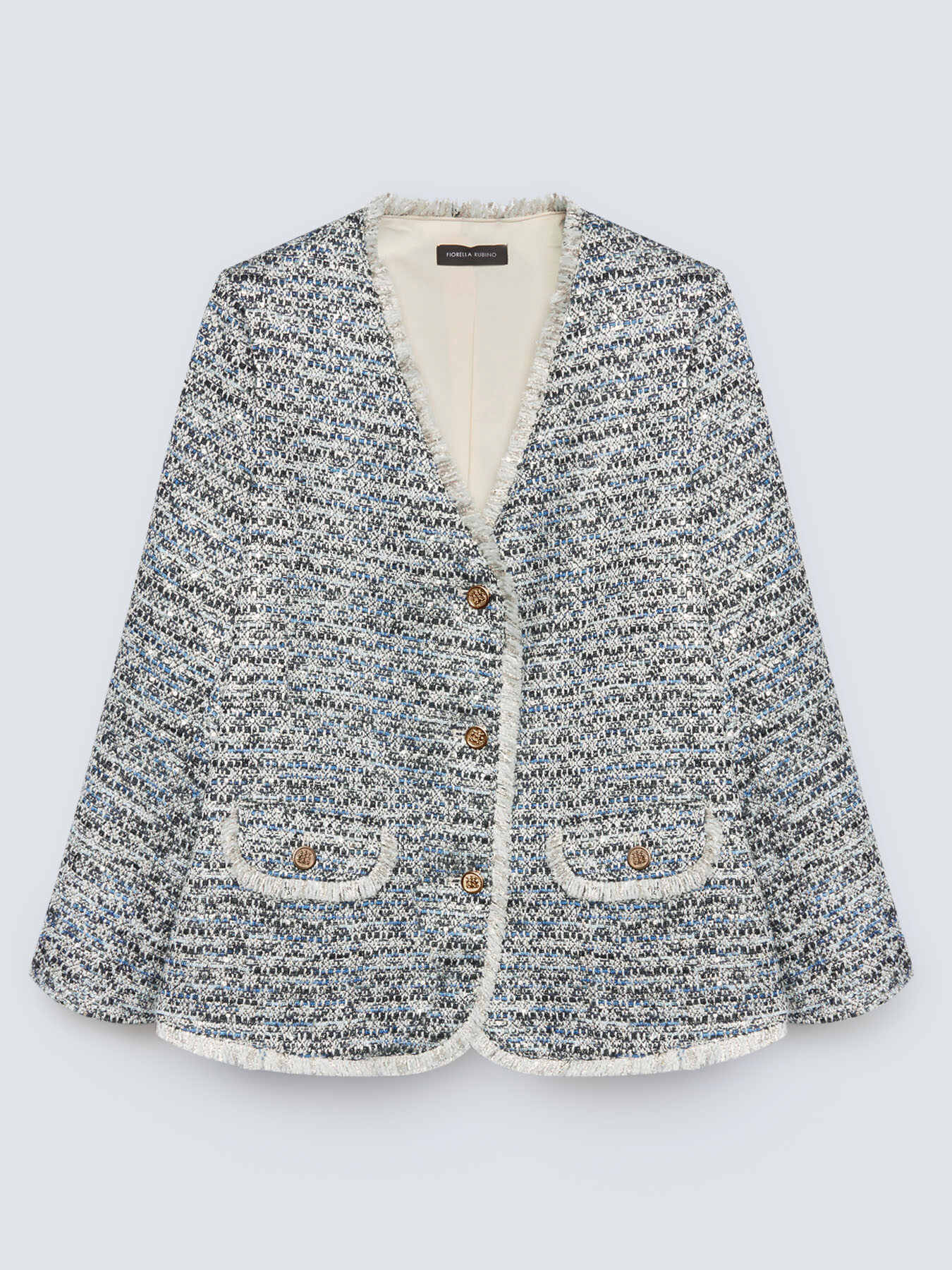 Lurex jacket with golden buttons image number 4