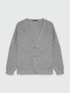Deep V-neck cardigan with buttons image number 4