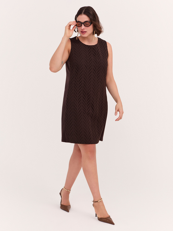 GLAM sheath dress in broderie anglaise