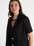 Blazer maniche corte in cotone image number 3