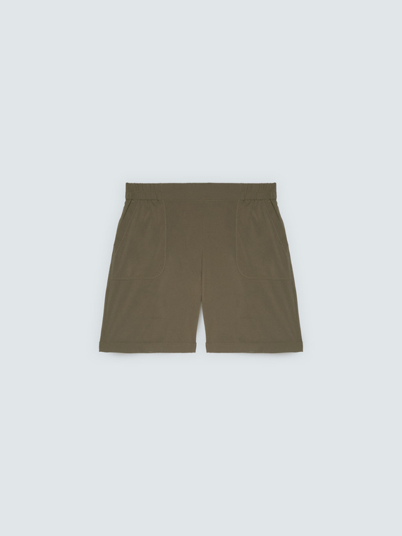 Bermuda-Hose mit elastischem Bund