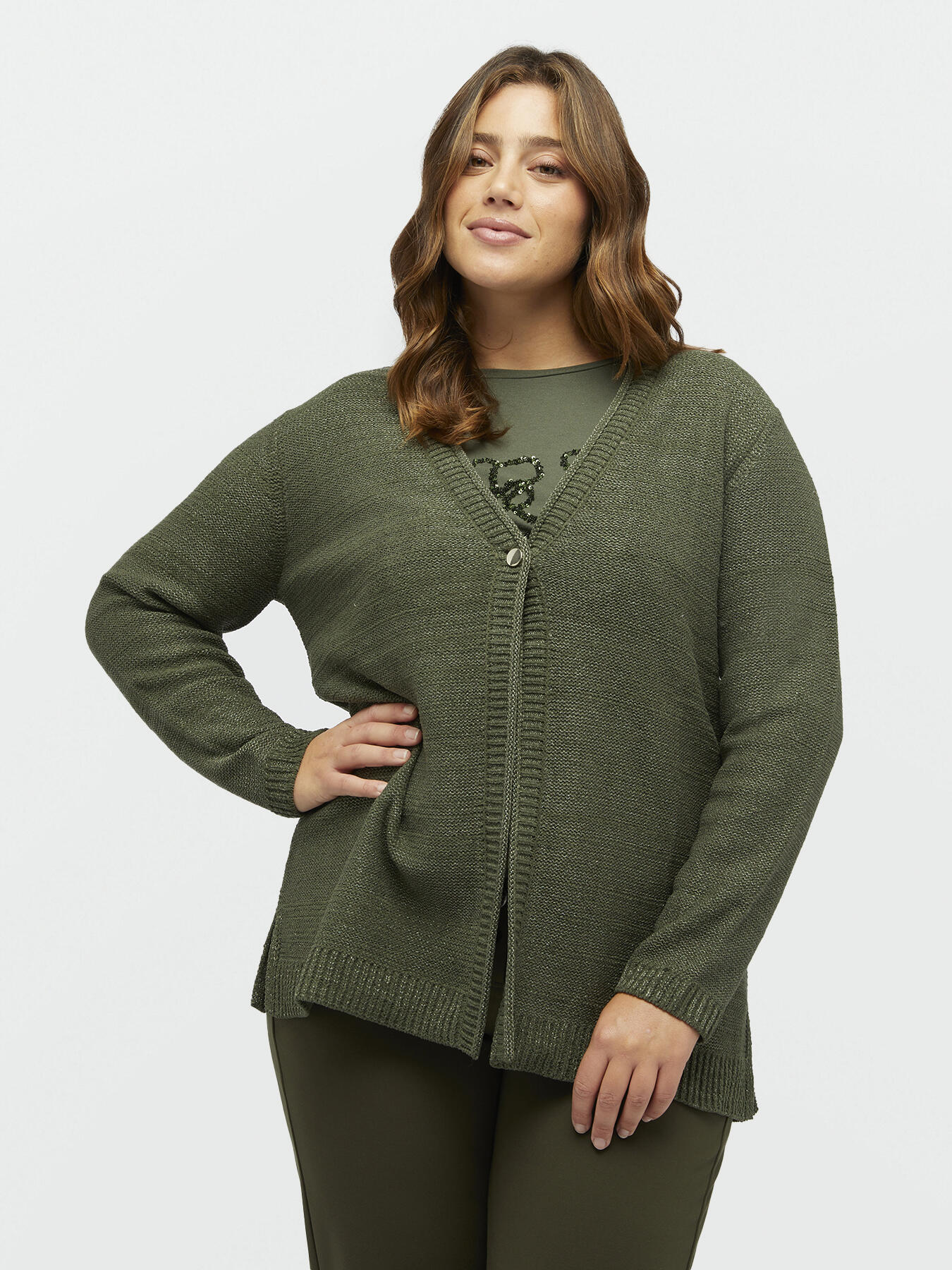 C&aacute;rdigan en hilo de l&uacute;rex image number 2