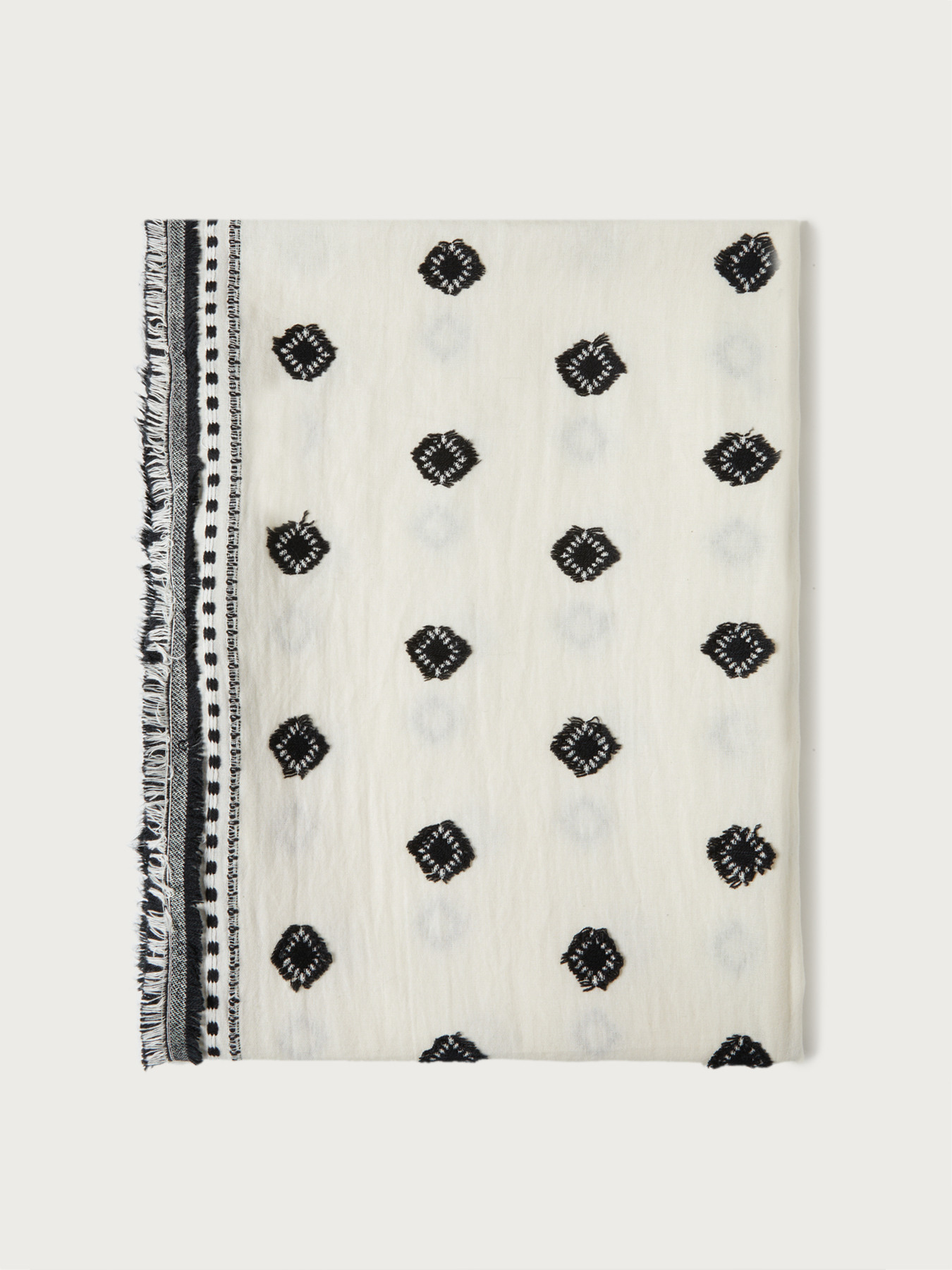 &Eacute;charpe ethnique avec franges image number 3