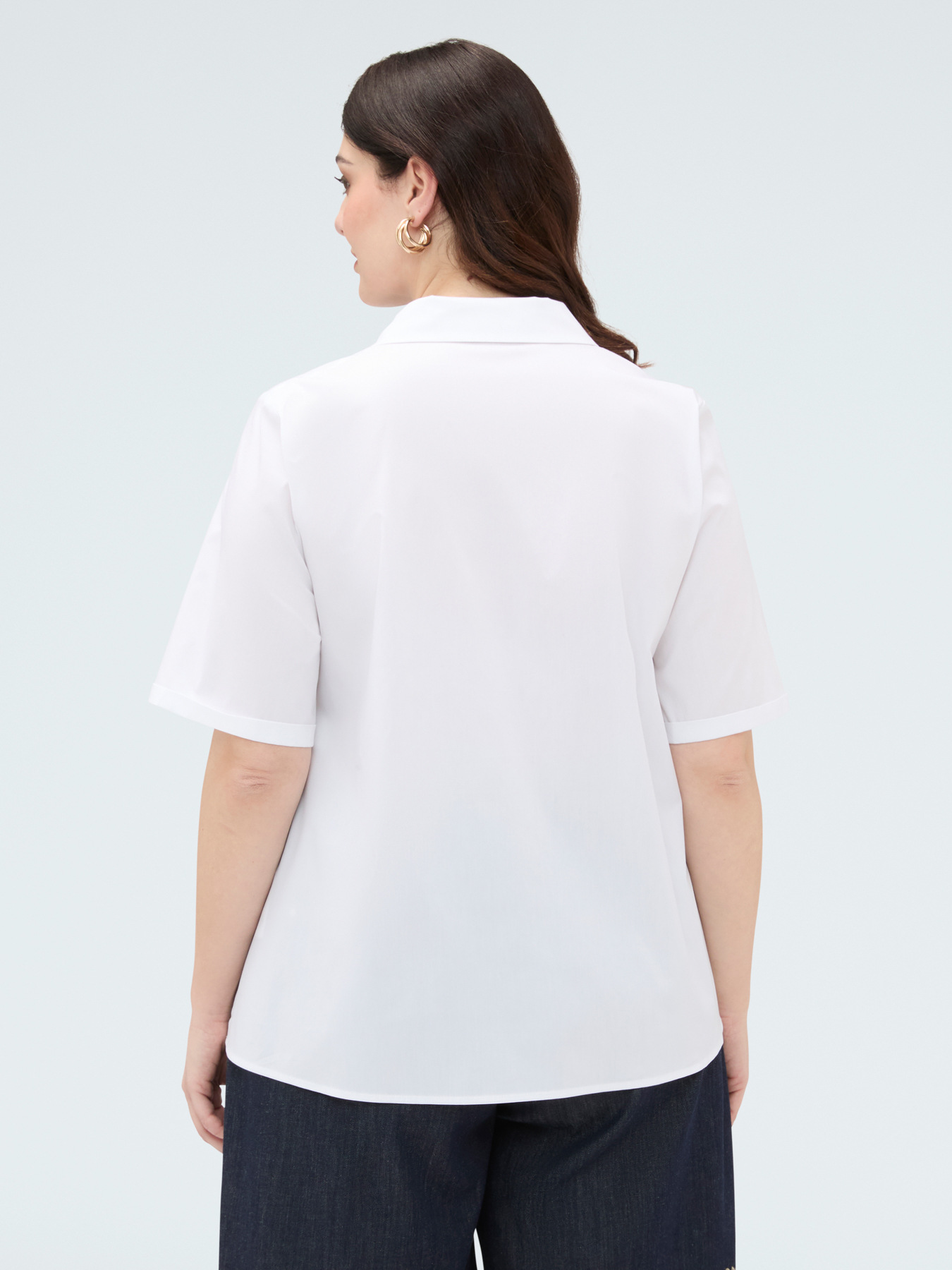Cotton poplin shirt image number 1