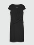 Vestido de tejido de punto con nudo lateral image number 4