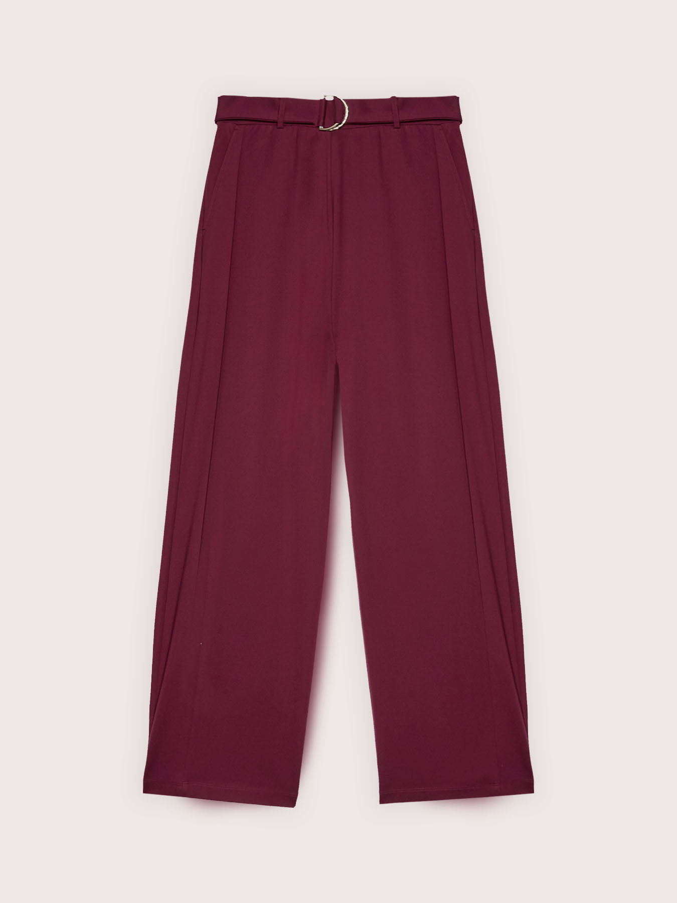 Wide Leg Trousers with Ring Belt image number 4