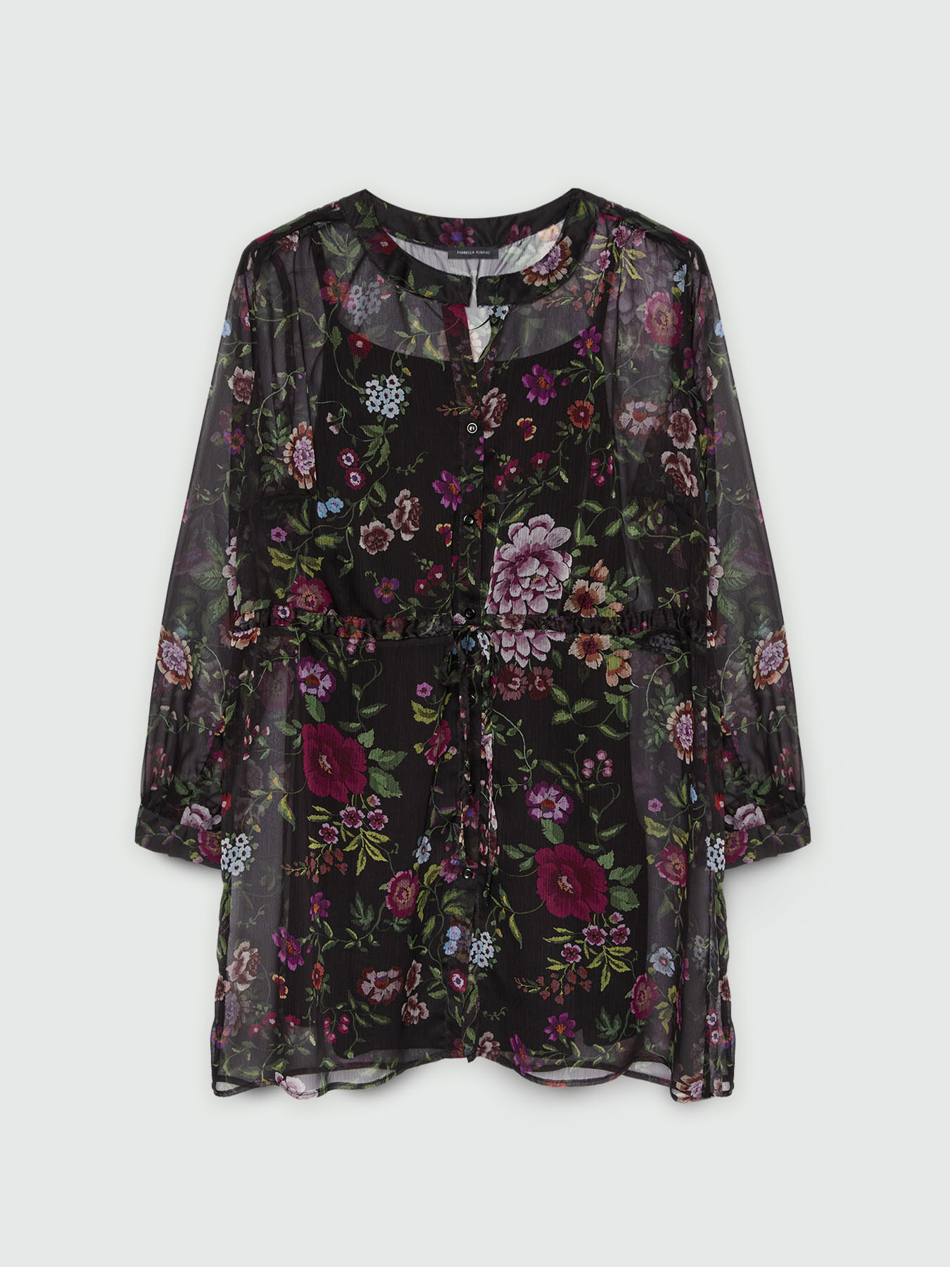 Chemise longue &agrave; fleurs image number 4