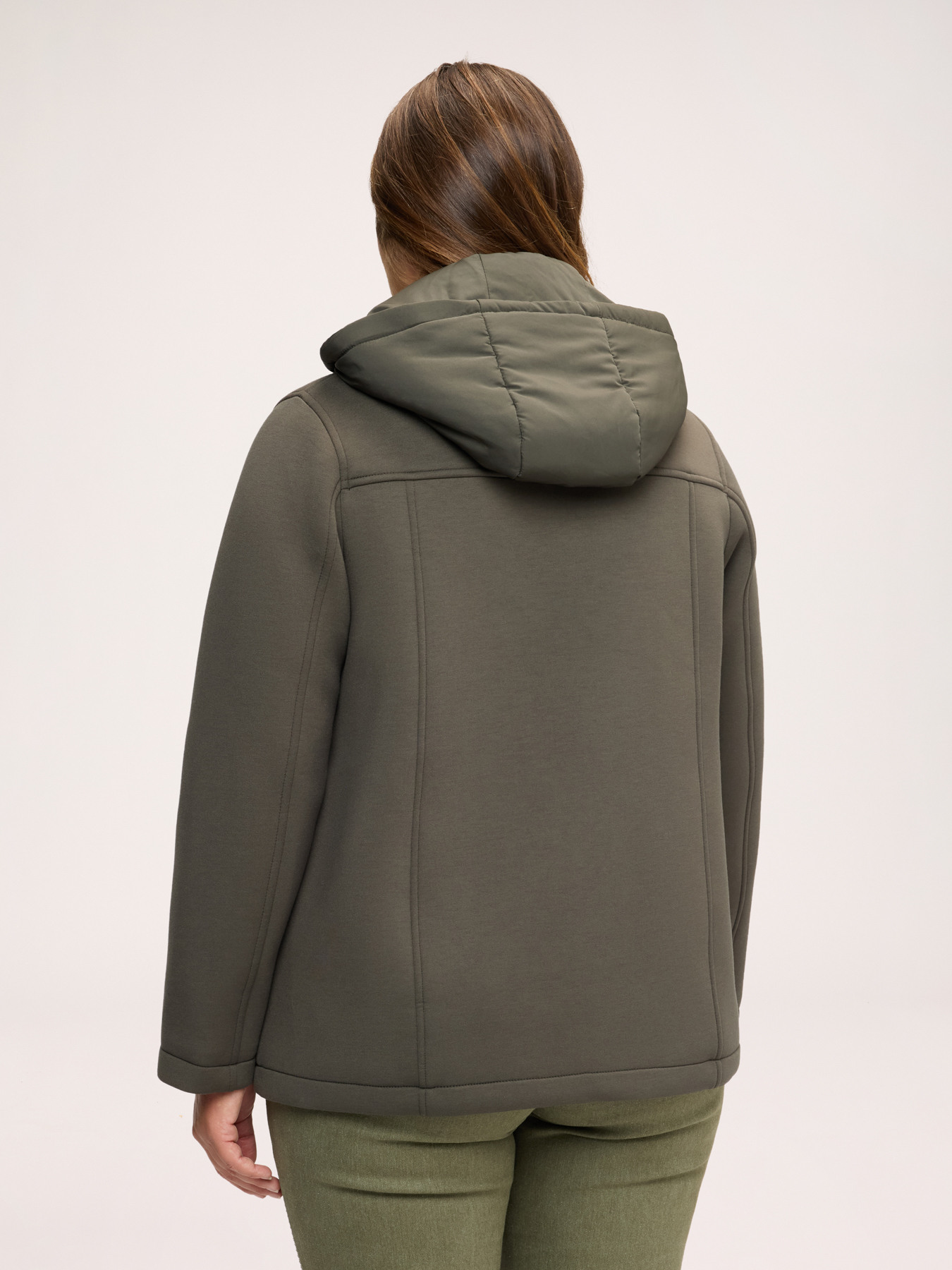Double-breasted jacket with removable front panel image number 1