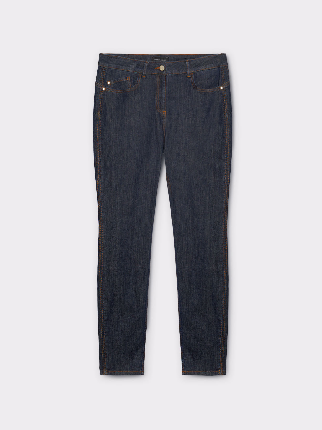 Blue rinse skinny jeans image number 3