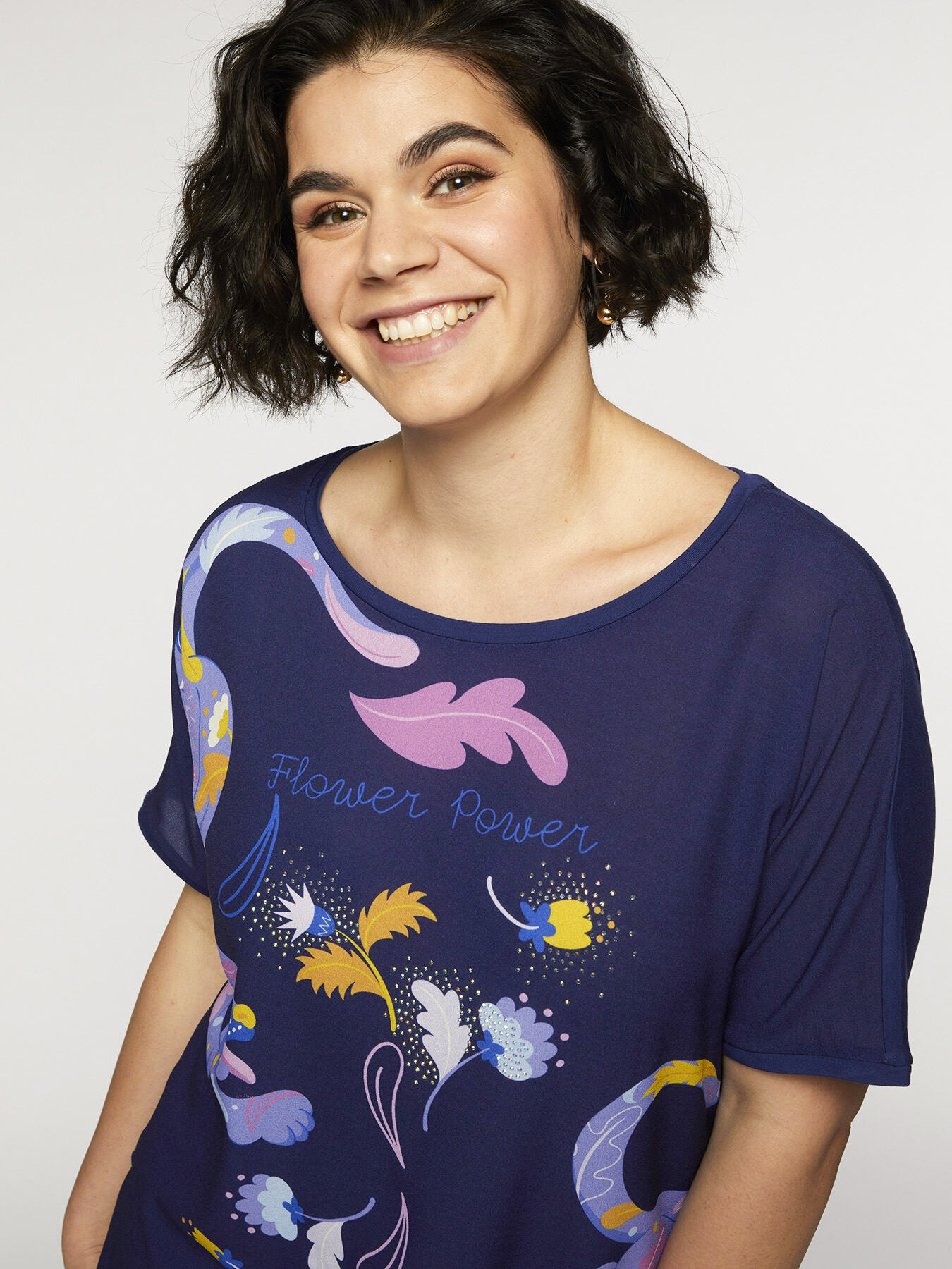 T-shirt illustrata Flower Power image number 2