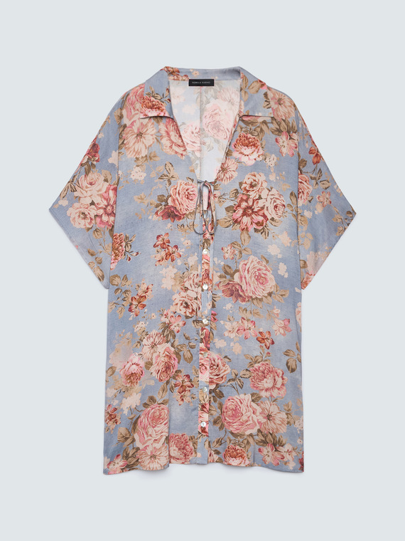 Camicia con stampa floreale