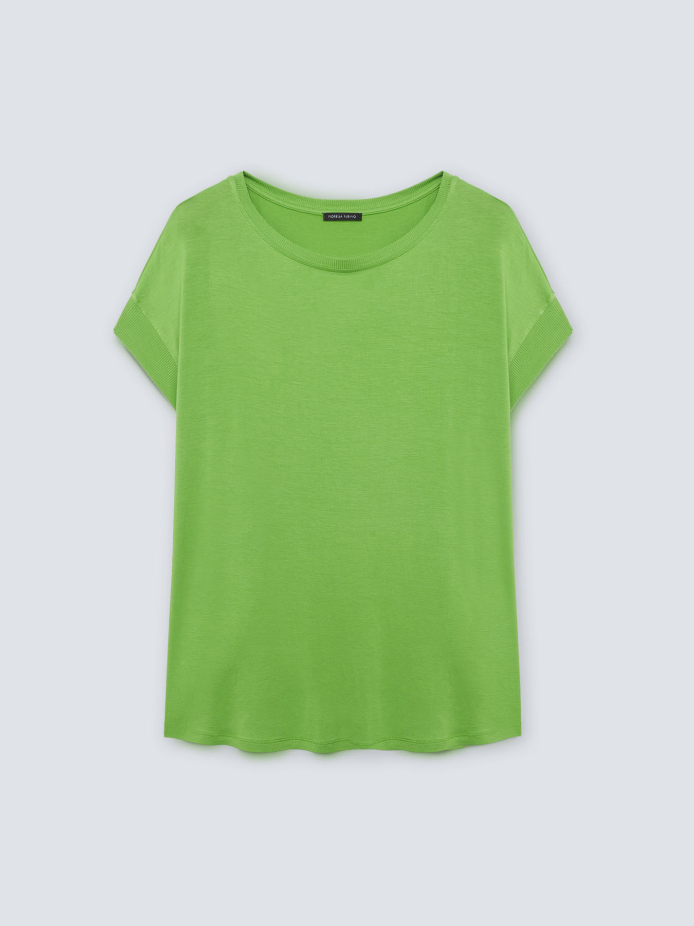 T-shirt avec bordures en tricot image number 4