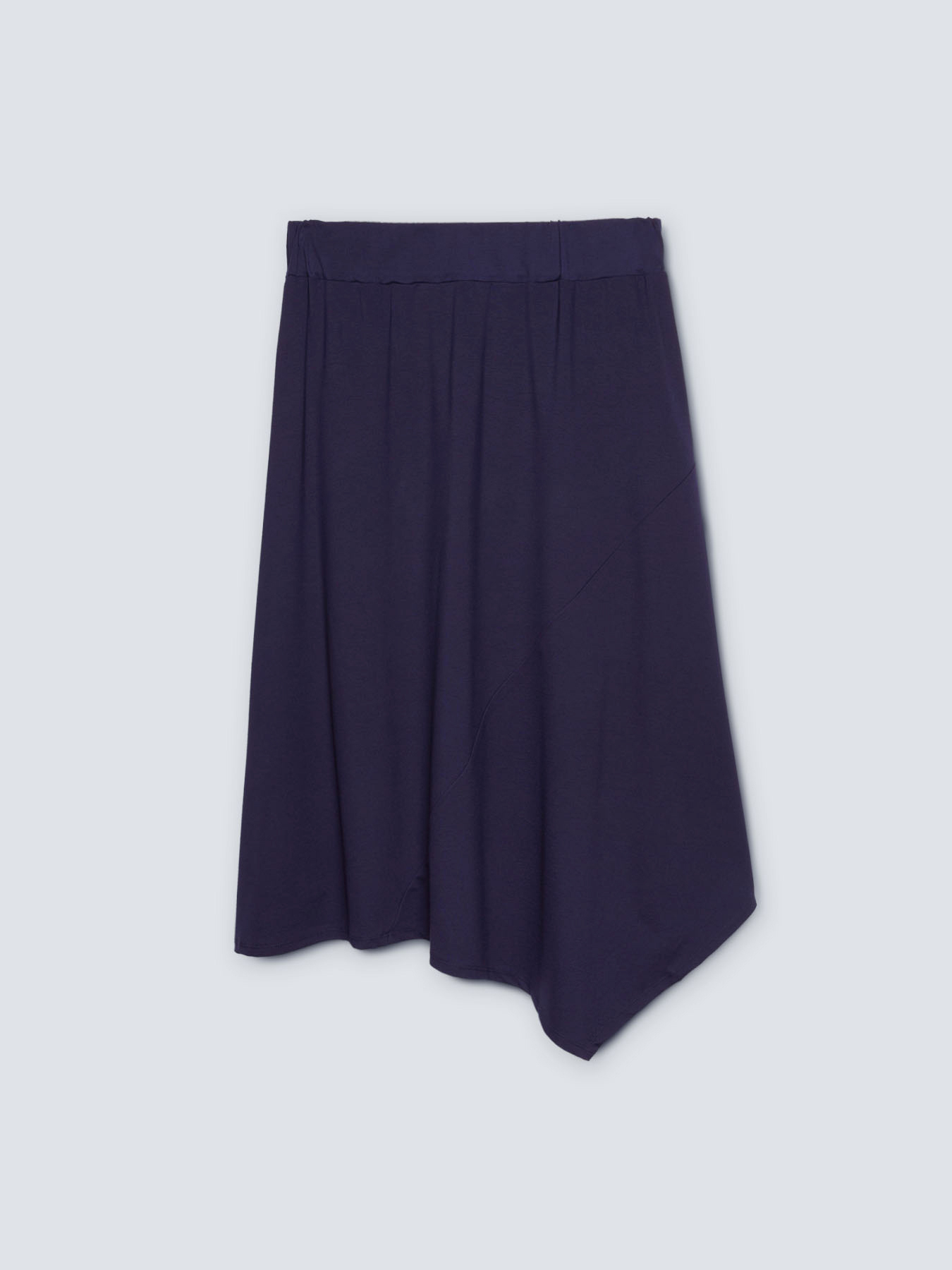 Gonna lunga asimmetrica in jersey image number 3