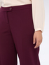 Wide leg pants in stretch fabric image number 5