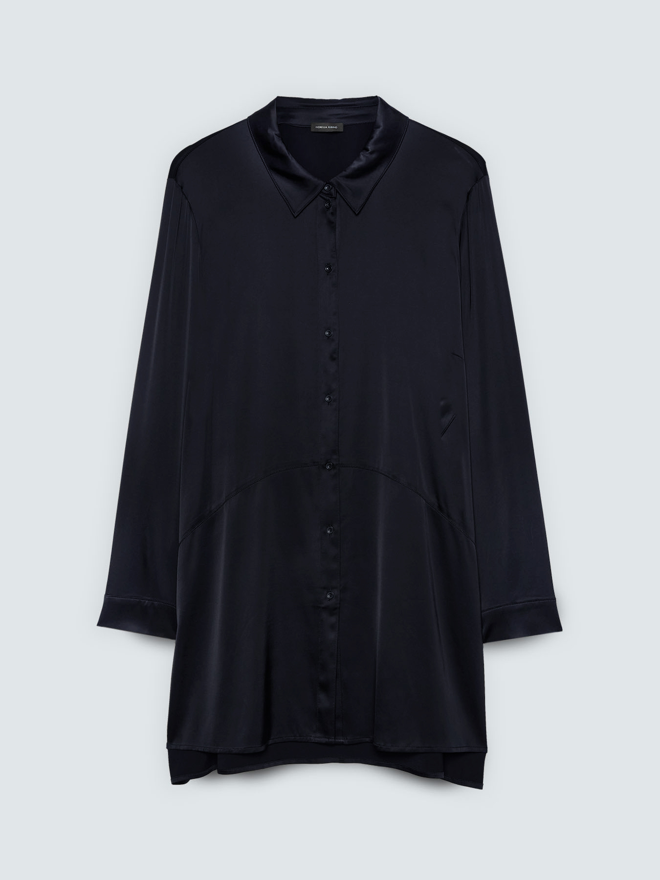 Camicia in raso stretch image number 4