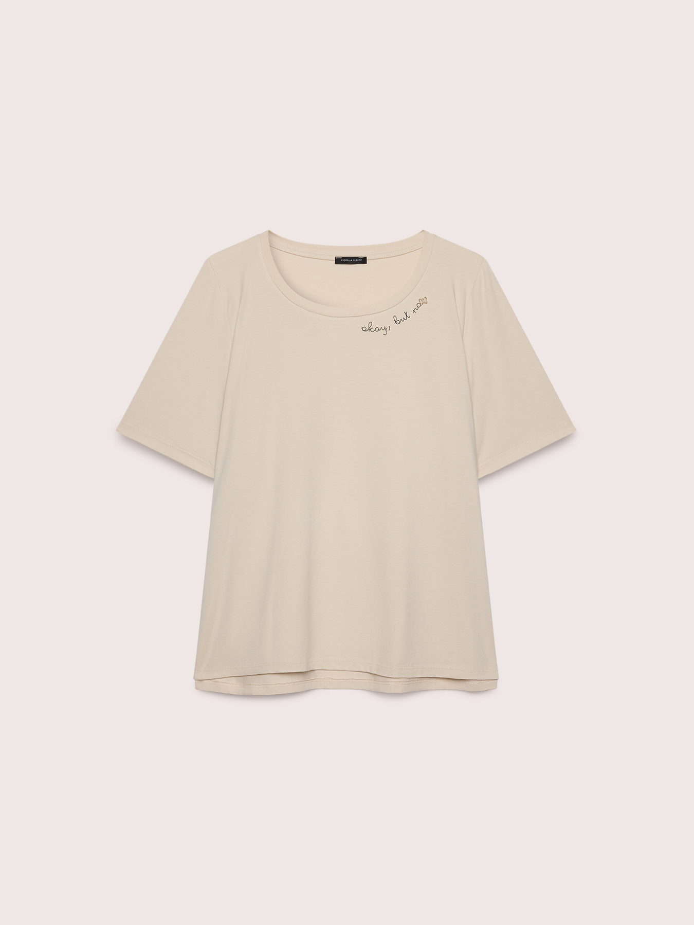 T-shirt en coton avec inscription image number 4