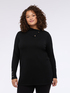 Long sweater with asymmetrical neckline image number 2