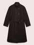 Wool-blend coat with waist belt image number 4