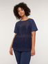 T-shirt with lace trims image number 0
