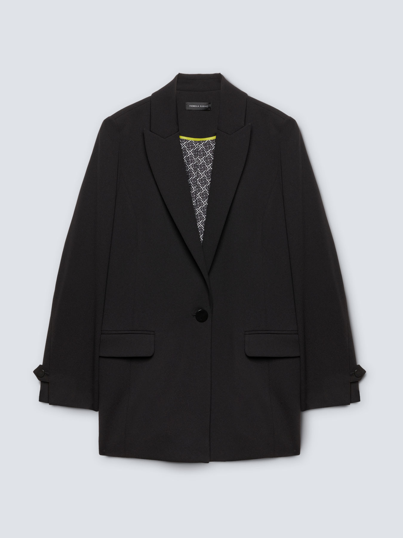 Blazer with printed lining image number 4