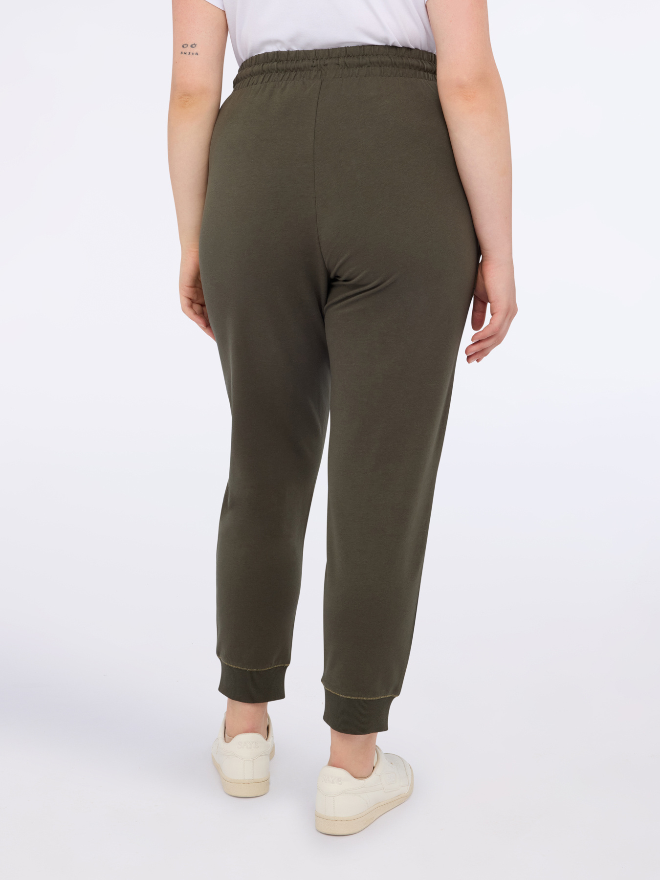 Joggers in felpa di cotone con coulisse image number 1