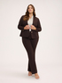 Cropped blazer in stretch fabric image number 2