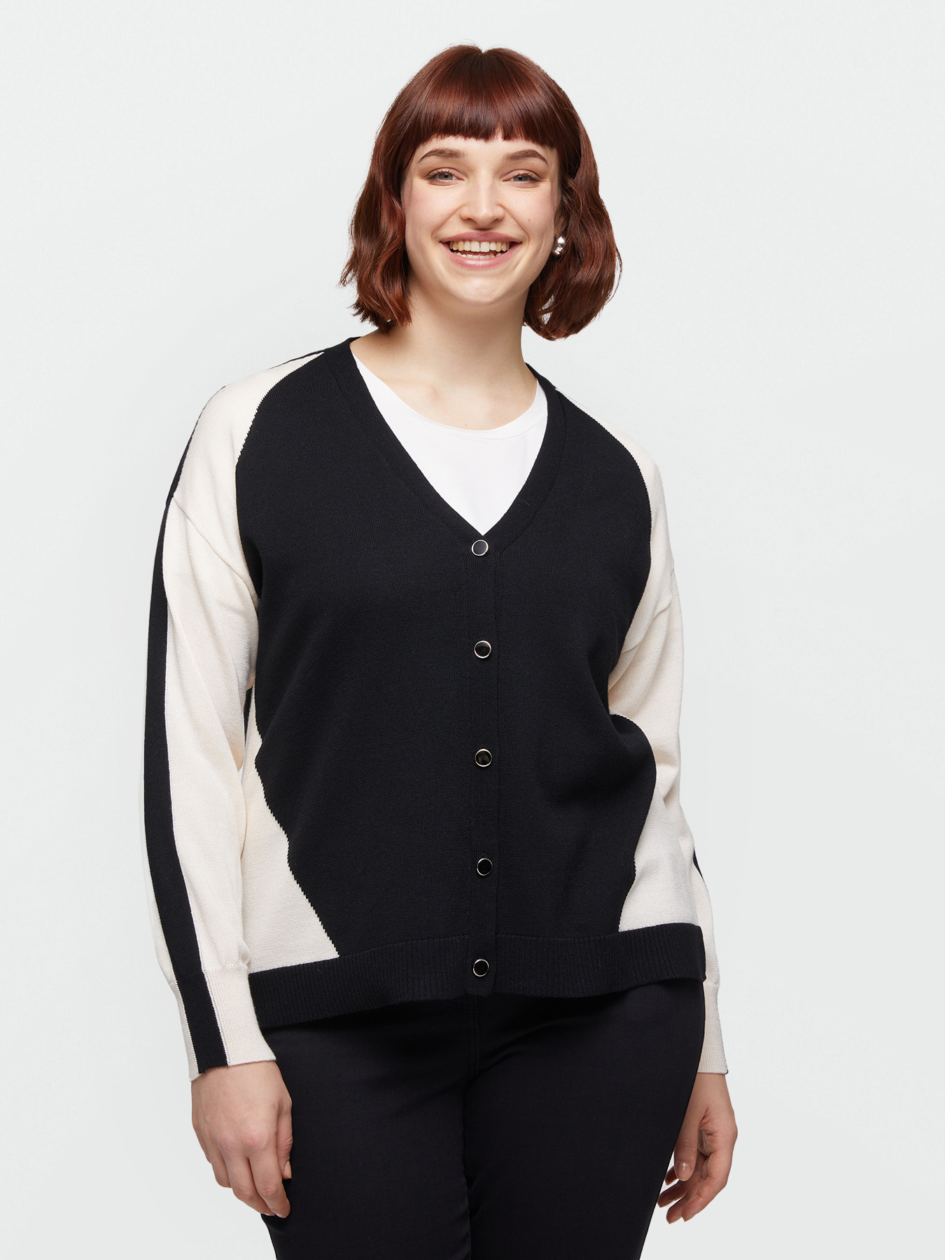 Colour block cardigan image number 2