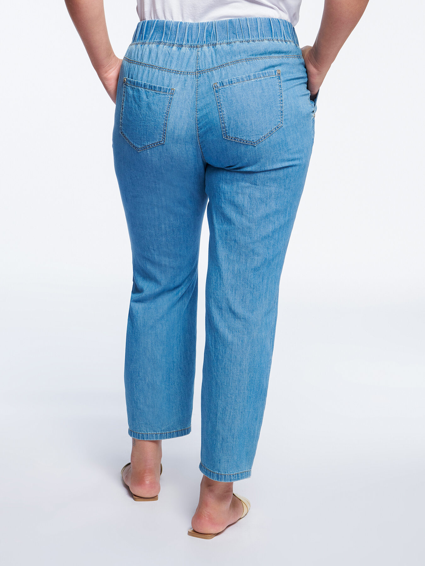 Chambray joggers image number 1