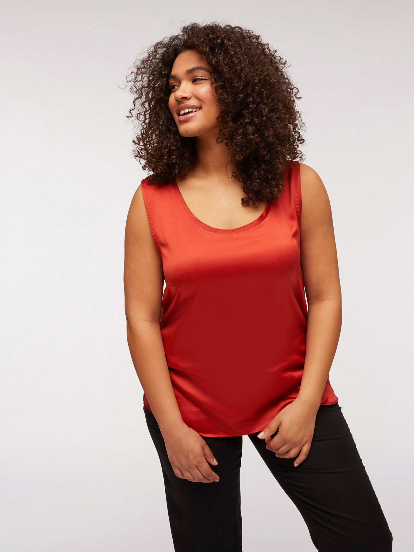 Top in due tessuti image number 0