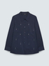 Chemise avec applications crystal image number 4