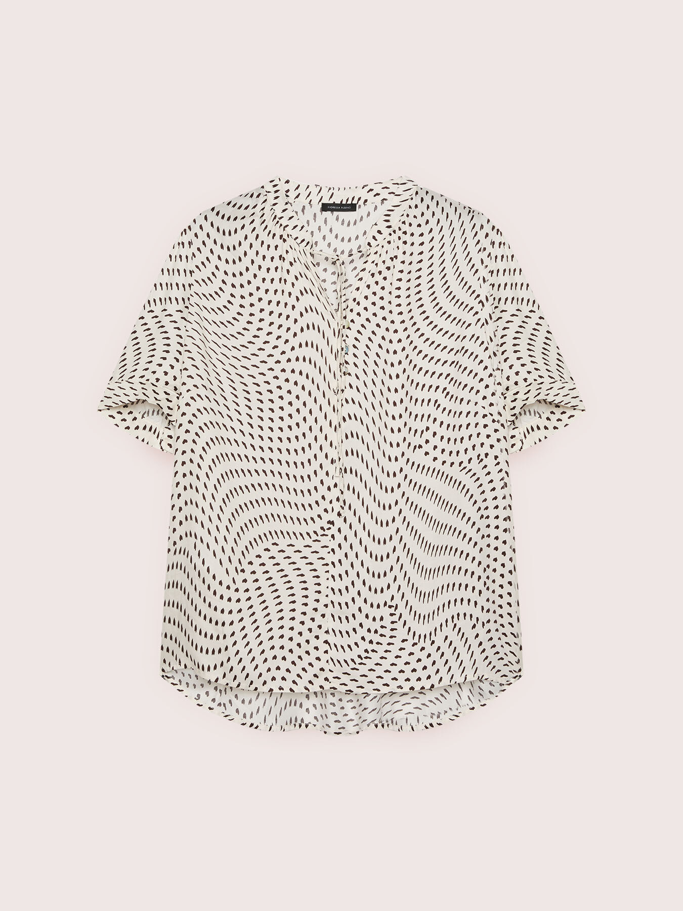 Viscose blouse with print image number 4