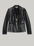 Jacke aus Lederimitat mit Stickerei image number 3
