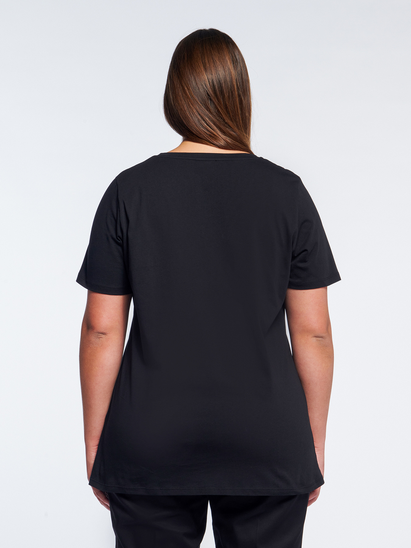 Camiseta con bordado de hojas image number 2