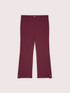 Cropped trousers with turn-up and button image number 5