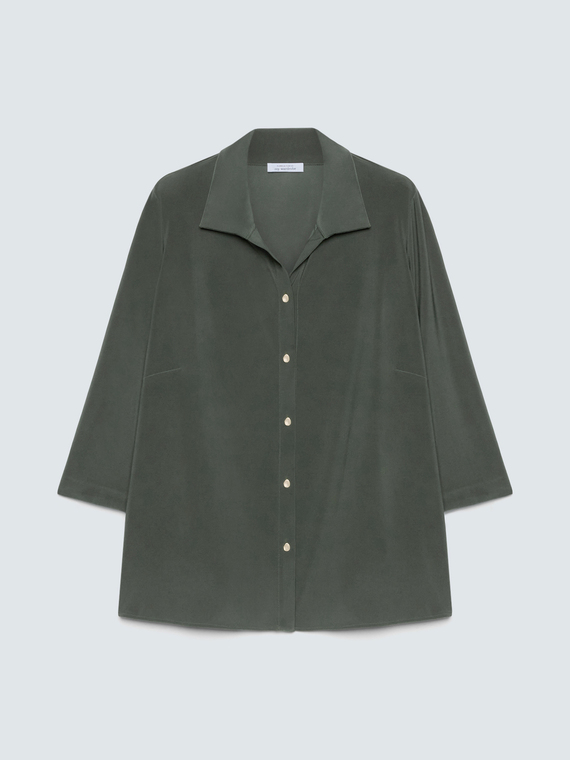 Jersey shirt with collar