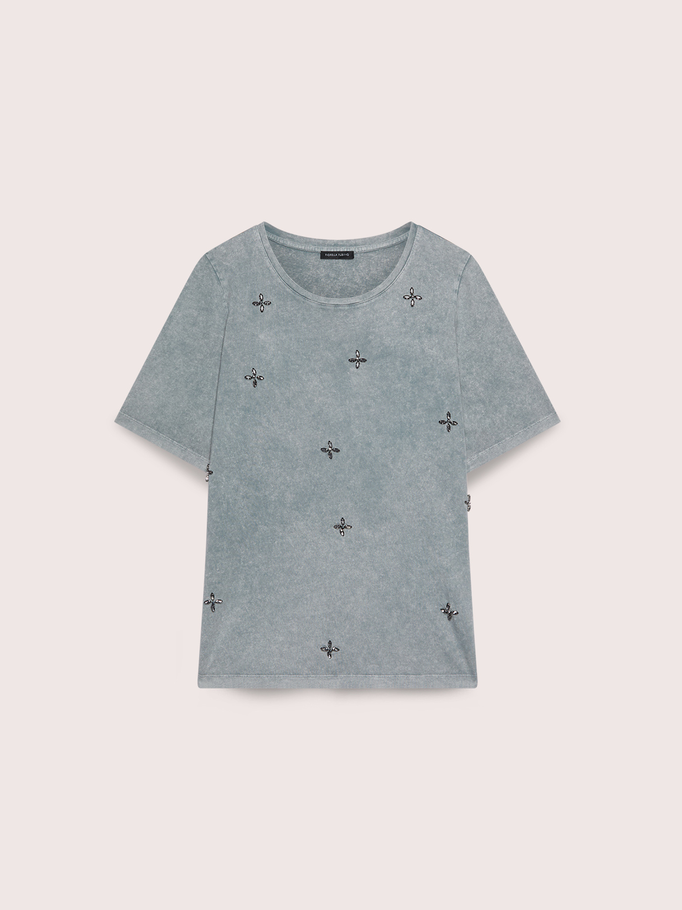 Cotton T-shirt with appliqu&eacute;s image number 0