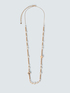 Long necklace with pearls and golden elements image number 1