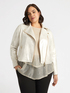 Shimmer fabric biker jacket image number 3