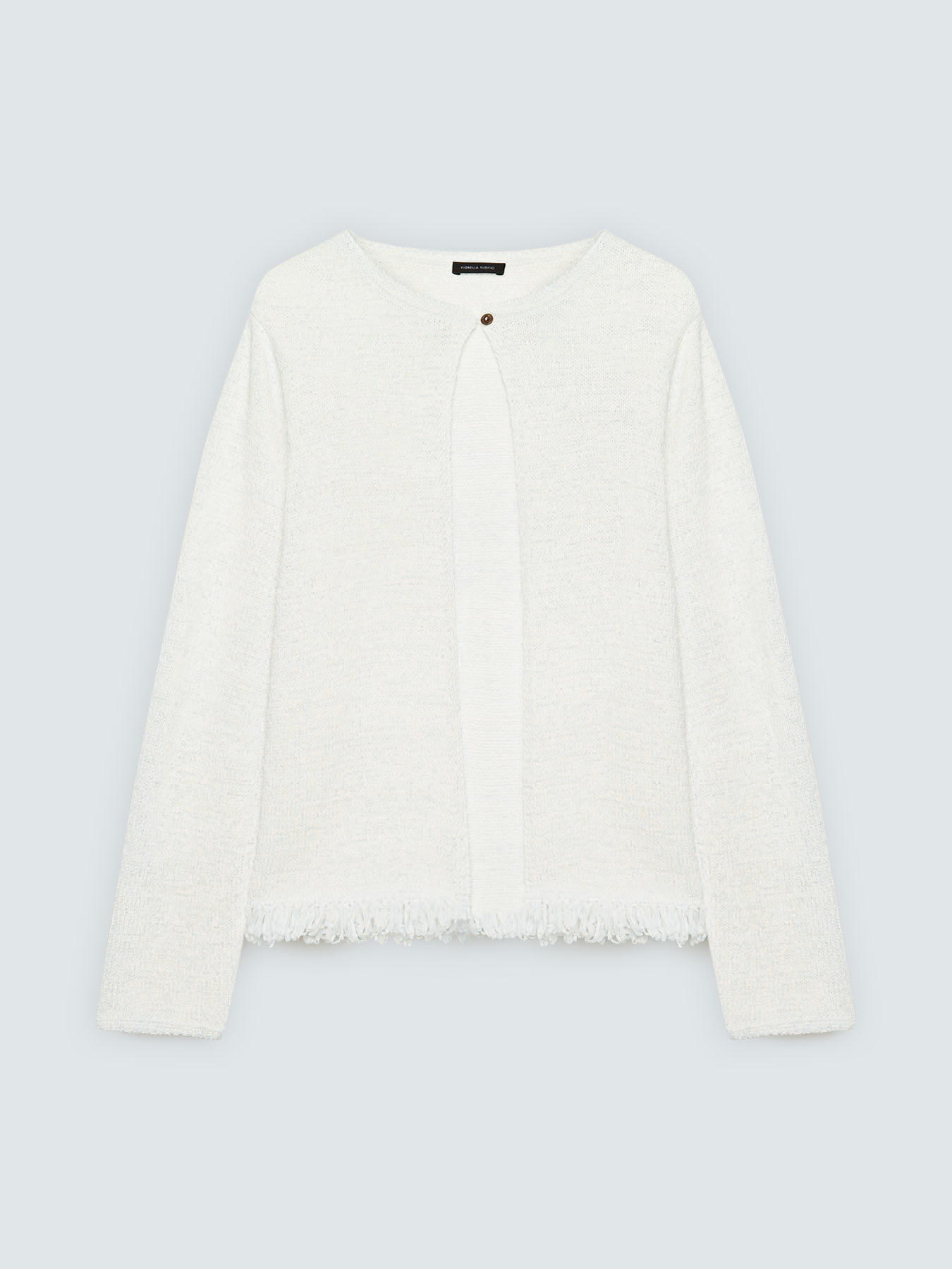 Cardigan con frange image number 4
