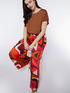 Printed palazzo trousers image number 2
