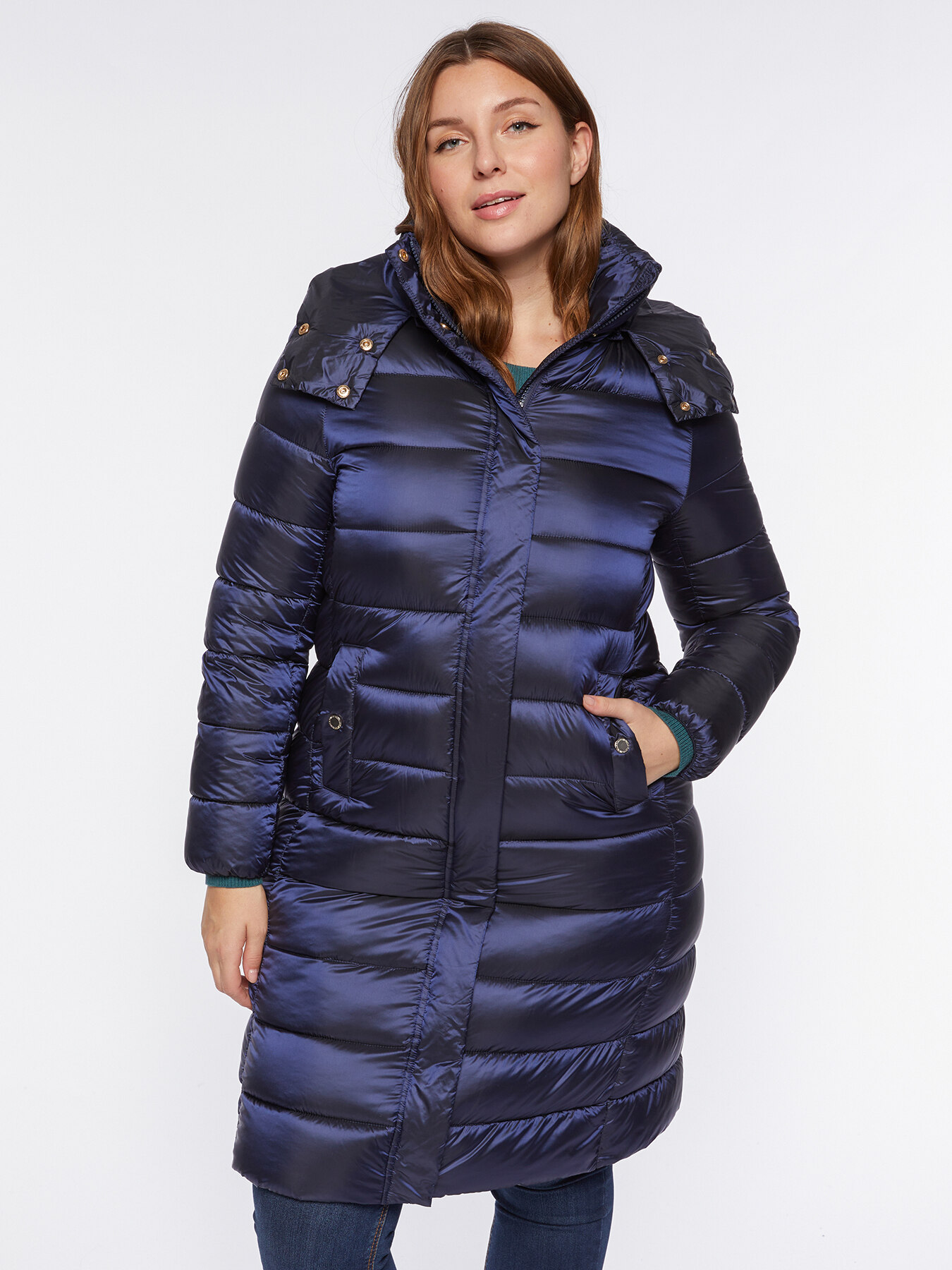 Piumino lungo in Sorona&reg; Aura image number 0