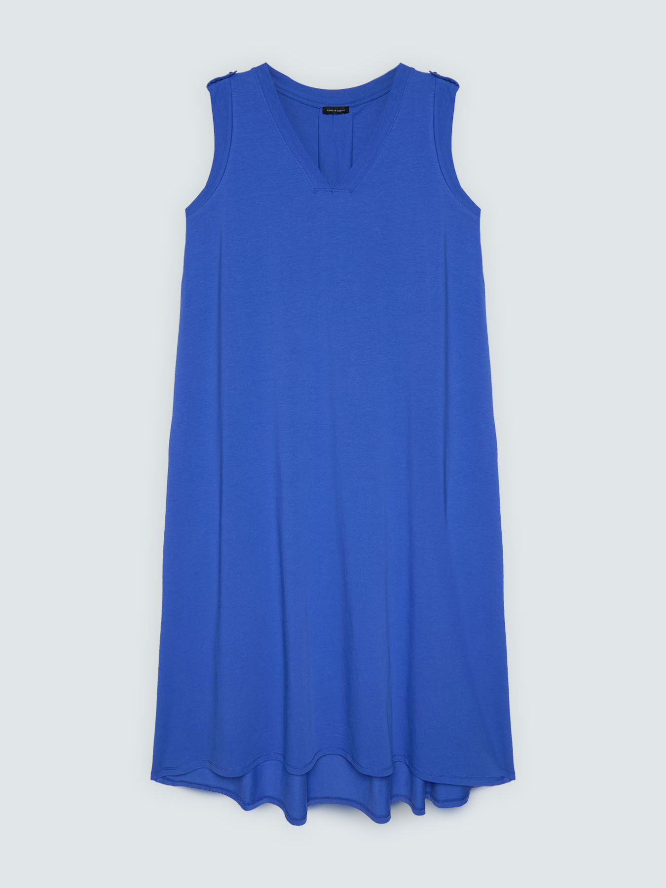 Long V-neck dress image number 4