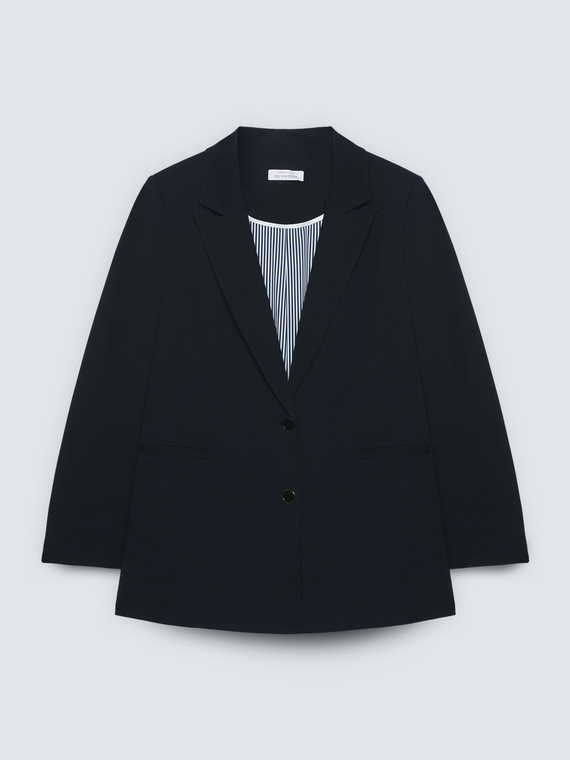 Fitted blazer in stretch fabric