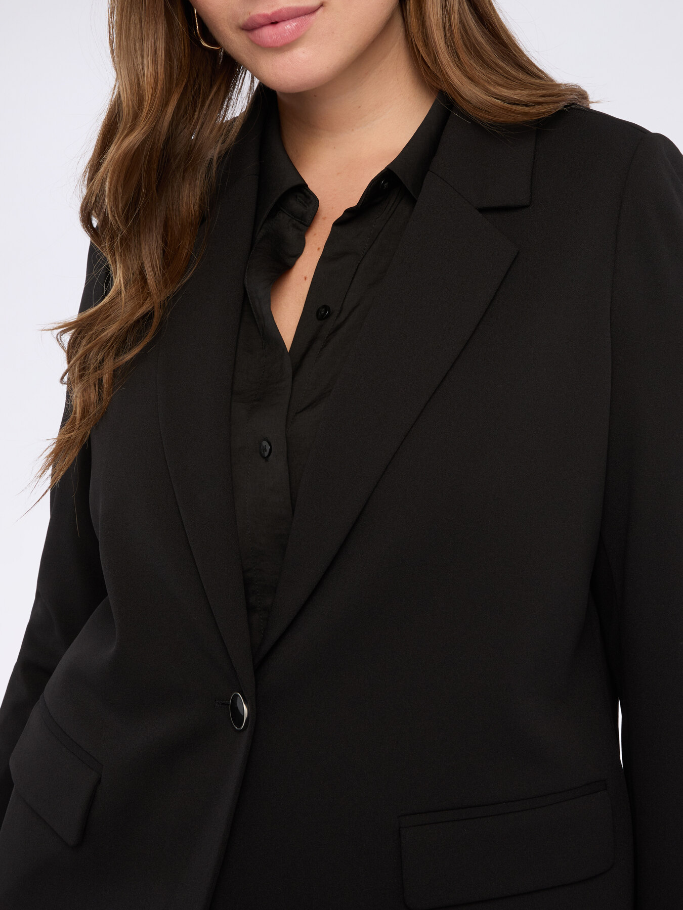 Relaxed-fit blazer in stretch fabric image number 5