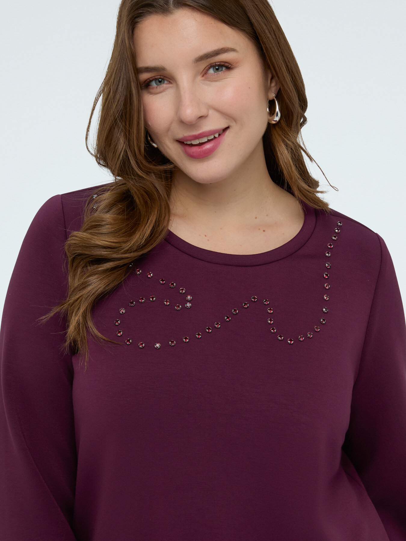 Scuba sweatshirt with bezels image number 0