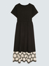 Long dress with crochet flounce image number 4