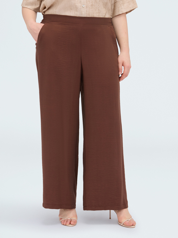 Wide Leg Hose aus Viskosemischung