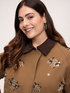 Jacket with floral embroidery image number 3