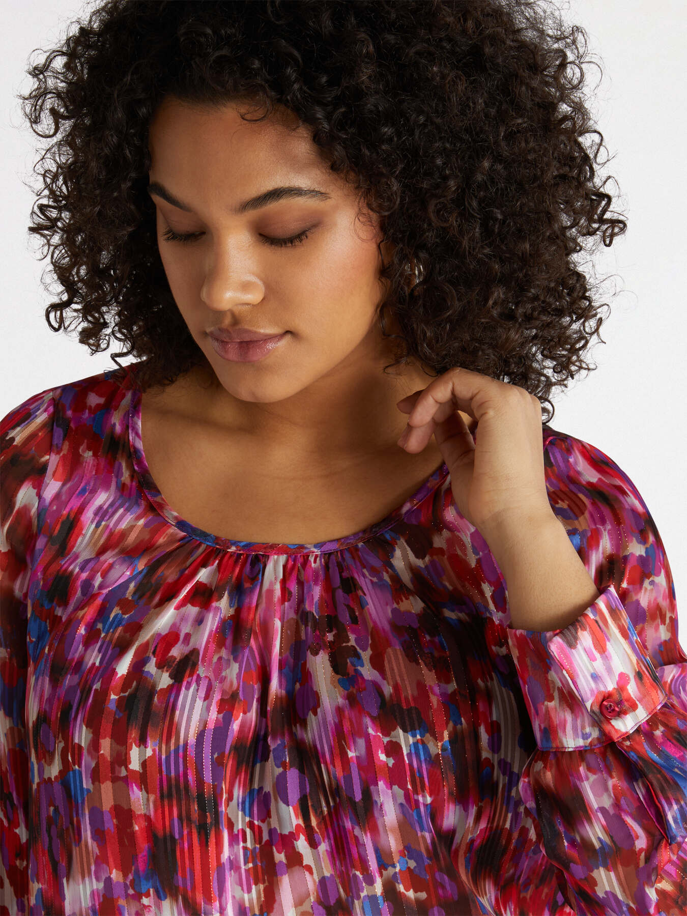 Watercolour print blouse image number 0